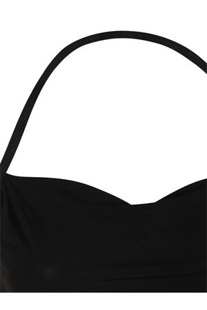 Abito con scollo all'americana nero MARINE SERRE | WDR335ACJER0022BK99